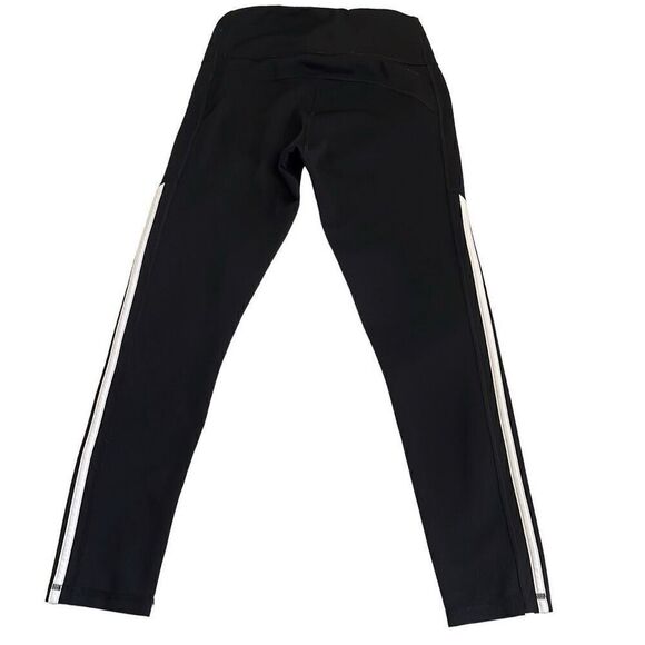 Nearly New! Adidas Black White Stripe Climalite Pants/Leggings - Size Small - Picture 6 of 12
